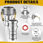 8 Set 2 Inch Camlock Fittings Type C&E - Image 3