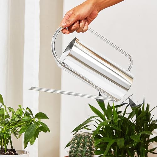 Stainless Steel Watering Can 1500ml Long Spout for Indoor (Silver) - Image 4