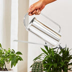 Watering Can, Indoor Metal Watering Can, Long Spout 1500ml Large Capacity Watering Kettle for Desk Office Plants (Stainless Steel Color Polished Brushed) - Image 3