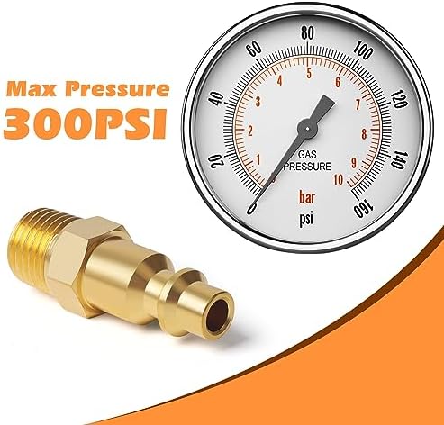 Industrial Air Coupling,1/4" NPT Plug and Air Hose Coulper,and FNPT Plug and Quick Adapter Set, 1/4" Basic Flow Quick Connect Air Coupler、Brass Air Compressor Accessories Fitting(36pieces) - Image 2