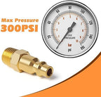 Industrial Air Coupling,1/4" NPT Plug and Air Hose Coulper,and FNPT Plug and Quick Adapter Set, 1/4" Basic Flow Quick Connect Air Coupler、Brass Air Compressor Accessories Fitting(36pieces) - Image 2