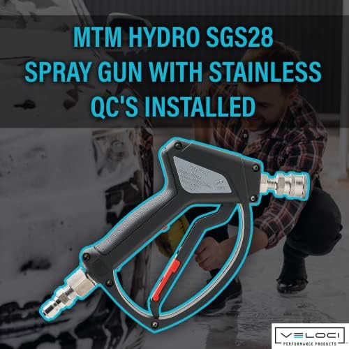 MTM Hydro SGS28 Pressure Washer Spray Gun with Fittings - Image 2