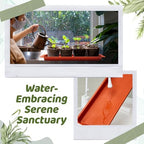 Cinnvoice 4 Pcs 24 x 8 x 1.6 Inch Rectangle Plant Saucer Tray, Terracotta - Image 5