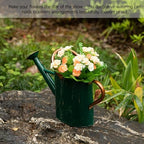 Gardenised 1 Gallon Galvanized Metal Watering Can with Removable Long Spout & Sprinkler Head for Indoor & Outdoor Use Ideal for Garden Flowers Potted Plants Houseplants Modern Home Accessories, Green - Image 5