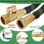 100 ft Garden Hose, Flexible Ultra Lightweight Durable Garden Hose, Kink-Free Water Hose with 10 Function Sprayer - Non-Shrinking Garden Hoses, Easy to Store,All-Weather, Car Washing Pipe Garden Hoses - Image 2
