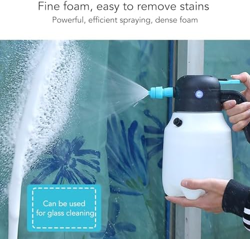 Sanpyl Cordless Electric Foam Sprayer, 1.8L Pressurized Car Wash Gun with Adjustable Nozzle, Rechargeable Design for Vehicle/Garden Cleaning - Image 3