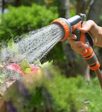 Garden Hose Nozzle, Heavy Duty Water Hose Nozzle with 9Adjustable Spray Patterns - Image 6
