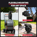 Pressure Washer Hose Reel 3/8" x 50 ft, Retractable Reel Only - Image 5