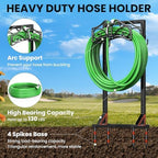 Keten Garden Hose Holder, Heavy Duty, Freestanding for Outside, Metal - Image 3