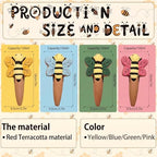 Bee Self Watering Spikes 4 Pack Terracotta Plant Stakes - Image 2