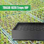 RooTrimmer 10 Pack 1020 Seed Starter Trays and 10 Pcs 72 Cell Plug Trays, Thick Durable Seedling Plastic Nursery Tray for TD538 1020 Tray Germination (10 Sets) - Image 4