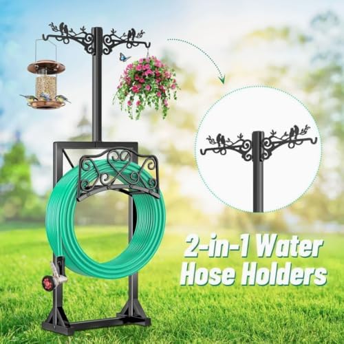 Garden Hose Storage Rack, In-Ground Hose Holder Stand - Image 6