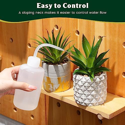 Dandat 30 Pcs Tattoo Squeeze Bottle, Lab Wash Bottle Plastic Safety Water Squirt Lash Rinse Cleaning Succulent Watering Irrigation Bottles for Indoor Plants (150ml，250ml，500ml,White) - Image 6