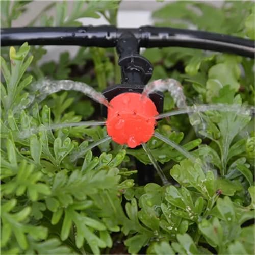 Drip Irrigation Emitters 400pcs Red Automatic Garden Dripper Micro Drip Irrigation Watering Emitter for 4/7mm Hose - Image 6