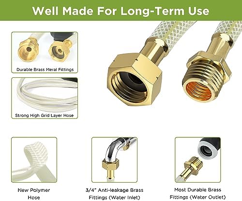 Tuyeho Heavy-Duty Automatic Retractable Garden Hose Reel 90FT Wall Mount - Image 3