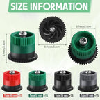 Honoson 60 Pcs Sprinkler Heads Replacement, 10/12/15/17 Van, 4 Colors - Image 2