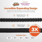 Flexi Hose with 8 Function Nozzle, 150FT - Lightweight Expandable Garden Hose, No-Kink Flexibility, 3/4 Inch Solid Brass Fittings and Double Latex Core - Image 2