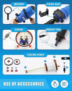 NEWTRY 1:250 to 1:25 Fertilizer Injector for Drip Irrigation Adjustable Water Powered Dosing Pump 3/4" NPT - Image 6