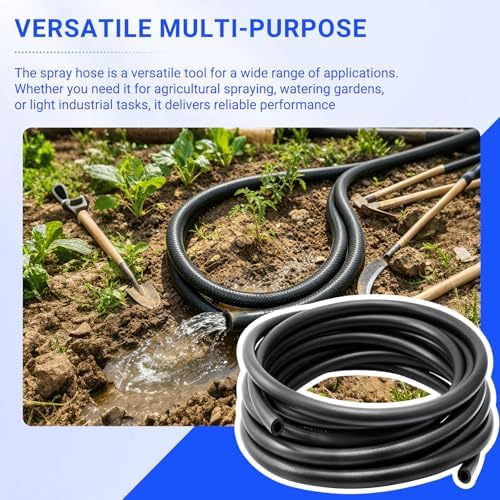 3/8" ID x 25 Ft EPDM Rubber Agricultural Spray Hose - 1 Pack - Image 4