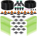 Automatic Hose Watering Garden Irrigation Kit with Green Elbow Dripper Emitter Drip System Bonsai Potted Plant Greenhouse by Unknown