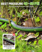 RAINPOINT 50FT Flat Soaker Hose, Flexible & Leakproof Drip Hose with Anodized Aluminum Fittings, Double Layer 80% Water-Saving Gardening Irrigation Hose, Green - Image 6