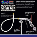 TCP Global Air Undercoating Spray Gun with Gauge, Includes 22" Long Wand - Image 2