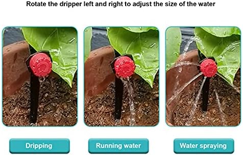 FLEXMAN 10M Drip Irrigation Kit, Adjustable Volume Water Dripper with Detachable Cover, Garden Automatic Watering Drip Irrigation System for Garden, Greenhouse, Flower Bed, Patio - Image 4
