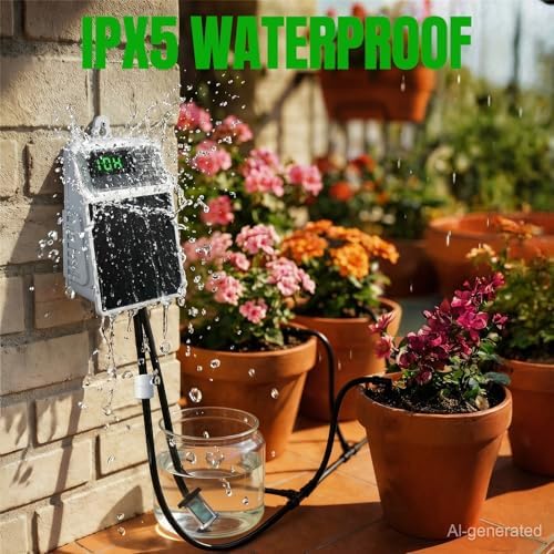 Solar Automatic Drip Irrigation System,Auto Self Watering Kit with Timer - Image 5