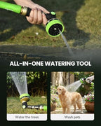 RAINPOINT Garden Hose Nozzle - 100% Heavy Duty Metal Thumb Control Spray Nozzles for Garden Hose High Pressure, 10 Pattern Water Hose Nozzle for Car Wash, Watering Lawn, Pets, Forest Green - Image 6