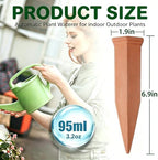 VVU Terracotta Watering Stakes for Plants, Slow-Release Plant Watering Spikes, Bottle-Fed Self-Watering Devices for Indoor and Outdoor Plants, Vacation Plant Care, 8 Pack - Image 2