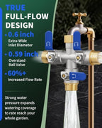 3 Way Hose Splitter, Heavy Duty Brass Garden Water Hose Splitter - Image 5