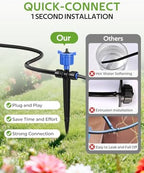 HIRALIY 100FT Drip Irrigation Kit with Timer, Pressure Compensated - Image 5