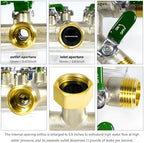 4 Way Garden Hose Splitter, 3/4” GHT Heavy Duty Brass - Image 5