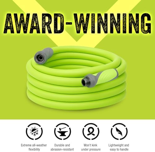 Flexzilla Garden Hose with SwivelGrip, 5/8 in. x 50 ft., Lightweight All-Weather Water Hose, Durable and Flexible, Leak-Free Connections - Image 2