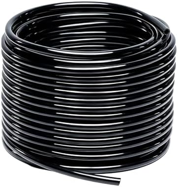 PVC Drip Irrigation Tubing, 8/11mm(5/16") 65ft(20m) Distribution Hose for Garden Watering, Heavy Duty Micro Irrigation Line for Greenhouse Orchard Lawn (8mm ID 11mm OD) by BORDSTRACT