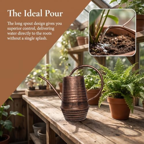 Long Spout Watering Can Rust-Resistant Garden Tool Ergonomic Handle Sprinkling Pot for Home, Color to 3 - Image 3