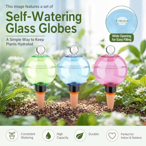 Automatic Plant Watering Globes Top Fill Automatic Houseplant Drip - Image 6