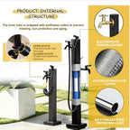 Outdoor Yard Hydrant Floor-Mounted Water Column Dual Outlet Tap Hose Stand - Image 3