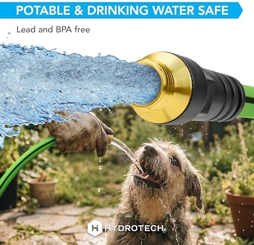 HydroTech Super-Lite Hybrid Polymer Garden Hose 5/8 in x 50 ft, Green - Image 6