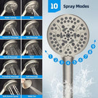 Hibbent All Metal cUPC Certified Shower Head, 10'' Rainfall Shower Head - Image 5