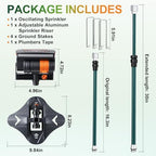 Oscillating Sprinkler with Aluminum Riser(Triangular) - Image 3