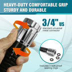VERDOW Garden Hose Water Hose 100ft Lightweight Flexible, Kink-Free Outdoor 3/4" Rustproof Metal Fittings, 10-Pattern 360° Rotating Spray Nozzle for Yard Lawn Car Wash - Image 3