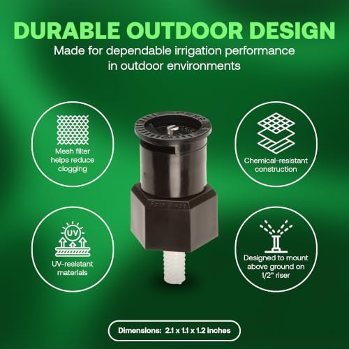 Rain Bird A17H Shrubbery Spray Head, 10 Pack - 15 Ft Fixed Spray Nozzle - Image 5