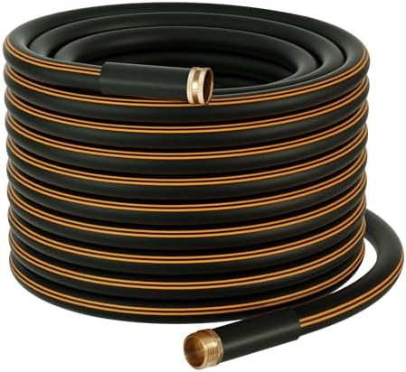 Atlantic Garden Hose 100 ft Black 5/8" Heavy Duty Water Hose Extension by Atlantic