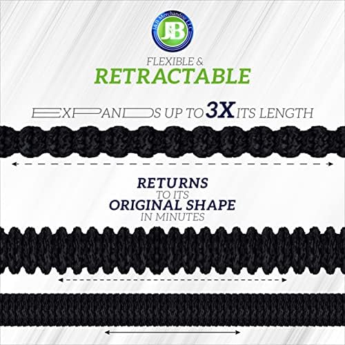 J&B XpandaHose 75ft Expandable Garden Hose - Heavy Duty Superior Strength 3750D - 4 -Layer Latex Core - Extra Strong Brass Connectors and Storage Bag (Black 75) - Image 3