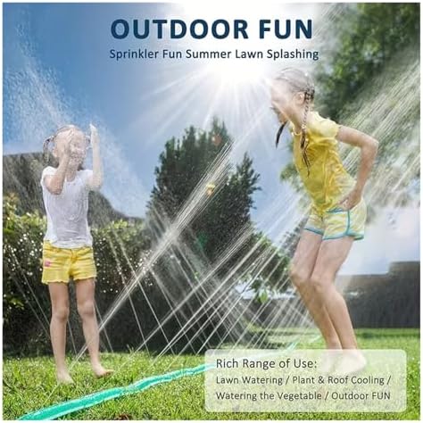 2-in-1 Garden Sprinkler & Soaker Hose Flexible Anti-Twist Water-Saving 70% for Lawn Flower Bed Narrow Area Easy Storage(10m) - Image 7