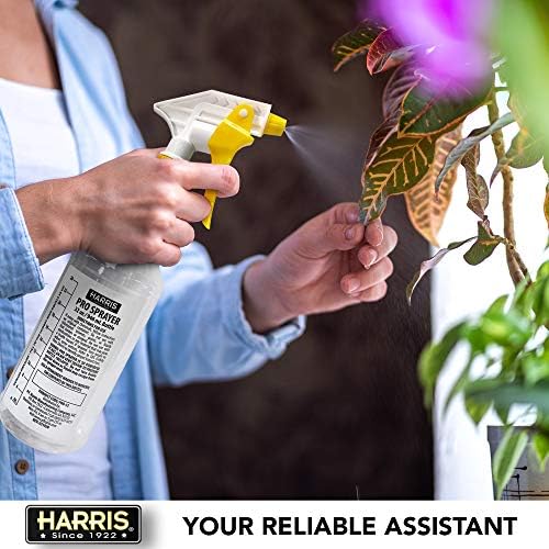HARRIS Professional Spray Bottle 32oz (9-Pack), All-Purpose for Cleaning and Plants with Clear Finish, Pressurized Sprayer, Adjustable Nozzle and Measurements - Image 4