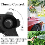 Watering Hose Nozzle Sprayer Heavy-Duty Metal 10-Pattern for Garden Lawn - Image 4
