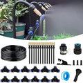 50FT Drip Irrigation System, Tool-Free Quick Connectors by WCBMIRRI