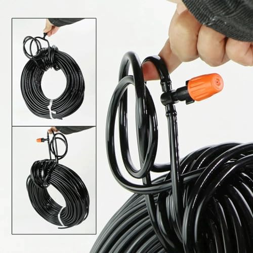 Garden Watering Hose PVC Soft Tubing Micro Drip Irrigation Tube, for Home Garden Water Plants Flowers Pipe (Color : 15M, Size : 1/4'' (innner Dia.4mm)) - Image 3